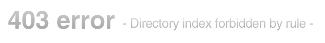 403 error -Directory index forbidden by rule-